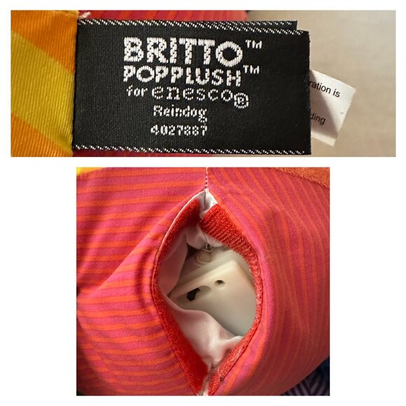 Britto 26" Jumbo Sized Reindog Musical & Light Up Plush / Works - Picture 13 of 13